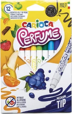 Obrázek produktu pro Carioca Perfume Xplosion, Střední, Vícebarevný, Kuličkový hrot, 1 mm, 4,7 mm, Kulatý