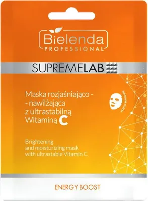 Produktbild von SupremeLab Energy Boost aufhellende und feuchtigkeitsspendende Maske mit ultrastabilem Vitamin C
