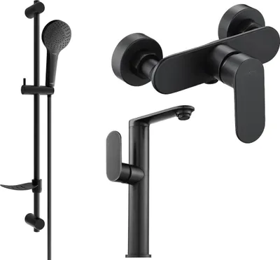 Immagine prodotto di Mexen Milo DF05 set doccia, nero - 713154DF05-70