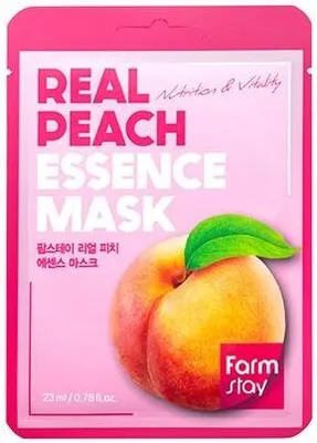 Produktbild von FARMSTAY Real Essence Maske Pfirsich Tuchmaske 23ml