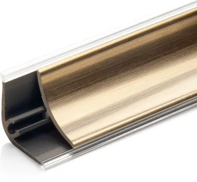Produktbild von 150cm Abschlussleiste | Farbe: Chrom | Wandabschlussleiste | Winkelleiste | Küche | Arbeitsplatte | DQ-PP