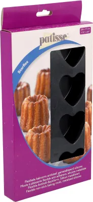 Produktbild von Patisse Starflex Silikon Mini Herzbackform - Muffinform mit 8 Mulden - 19192