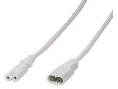 Produktbild von Logilink Stromkabel Verlängerung, 2m, weiß