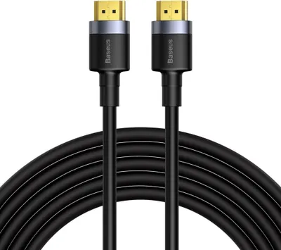 Image de Câble Hdmi 2.0 Baseus Cafule, 4K, 3D, 5M (Noir & Gris)