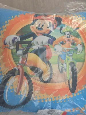 Produktbild von Disney Mickey Mouse Goofy Kissen Dekokissen Kinderkissen hellblau 40 x 40cm