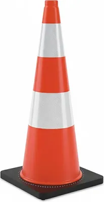 Obrázek produktu pro Dopravní kužel 75 cm - odolný, s reflexními pruhy