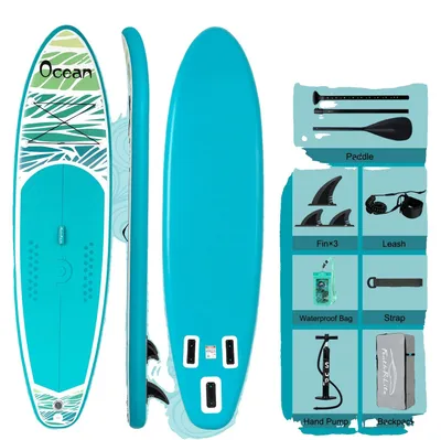 Immagine prodotto di Tavola da surf gonfiabile, design stabile, facile da maneggiare, modello SUPFR03F