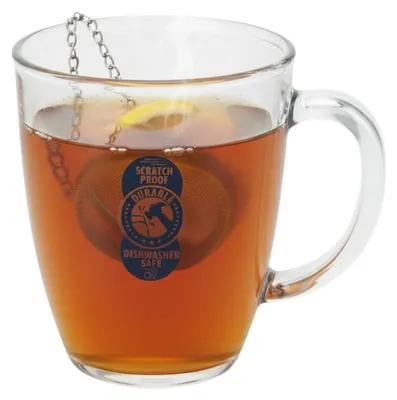 Produktbild von Excellent Houseware Kaffee-/Teeglas - unzerbrechlicher Kunststoff - 380 ml - wiederverwendbar