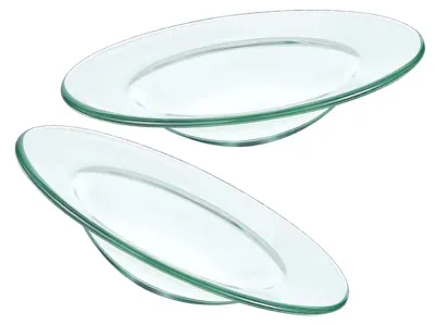2er-Set Glasschalen für Duftwachs, 10 cm, Ersatz für Aromalampen