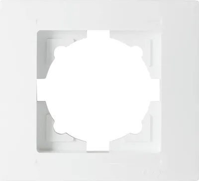 Produktbild von Gunsan Moderna 1-fach Rahmen für 1 Steckdose Schalter Dimmer Weiss