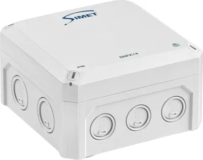 Zdjęcie produktu dla SIMET Puszka Naścienna SNFK14 IP66 140X140X81mm Biała 1 SZT