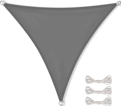 Produktbild von Sonnensegel PES UPF Dreieck 3x3x3 anthrazit Polyester 160g/m²