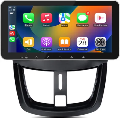 Obrázok produktu pre 10.33" 4+64GB Android 15 autorádio Carplay pre Peugeot 207 CC 2006-2015 GPS Navi WIFI 4G BT SWC DAB+ DPS RDS USB 8-jadro
