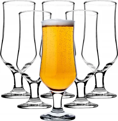Produktbild von KADAX Biergläser mit Fuß "Arino", Wassergläser, Cocktailgläser, Getränkegläser, 360 ml, 6 Stück