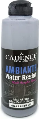 Obrázek produktu pro Akrylová barva Cadence voděodolná 250 ml tmavě šedá s katalyzátorem