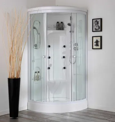 Immagine prodotto di Cabina doccia 90x90 con idromassaggio e bagno turco | Vesuvio