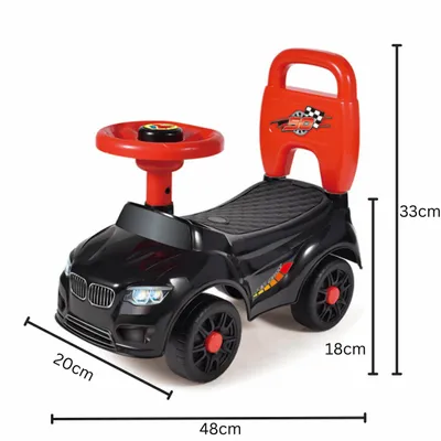 Produktbild von Kadii Rutschauto Lauflernhilfe Kinderfahrzeug mit Hupe Kippschutz ab 10 Monaten Pink