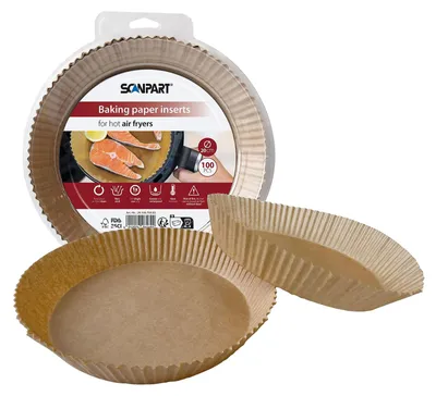 Produktbild von SCANPART Backpapier für Heißluftfritteusen 20 cm rund (100 Stück)