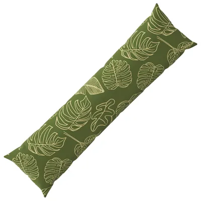 Image de Housse de coussin vidaXL, motif feuilles, 40 x 145 cm, polyester