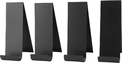 Produktbild von 4PCS Broschürenhalter Schwarz Vertikaler Metall-Kohlenstoffstahl-Ausstellungsständer für Geschäfte, Messen