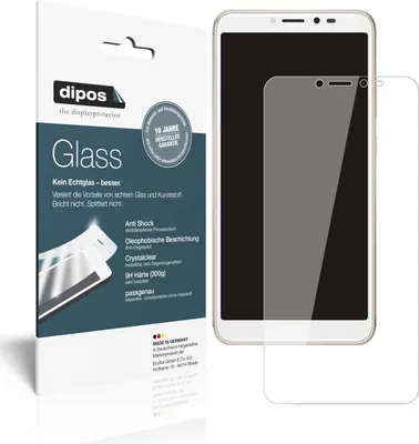 Produktbild von 2x Schutzfolie für Wiko Sunny 4 Plus - Anti-Shock 9H Folie dipos Glass Kunststoffglas