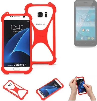 Produktbild von K-S-Trade Handy-Hülle kompatibel mit Qilive Q.4868 Schutz-Hülle Bumper Silikon Schutz Hülle Cover Case Silikoncase Silikonbumper TPU Softcase