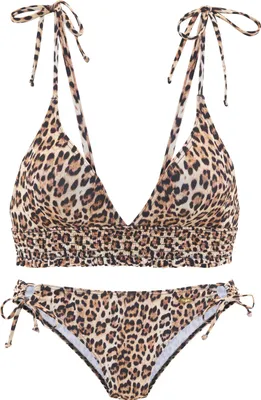 Produktbild von Buffalo Triangel-Bikini Jane braun bedruckt Größe 32 Cup A/B