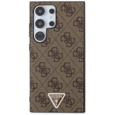 Produktbild von Guess 4G Triangle Strass - Samsung Galaxy S24 Ultra Hülle (braun)