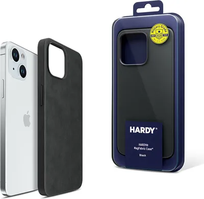 Produktbild von 3mk HARDY MagFabric Schwarze Hülle für Apple iPhone 15