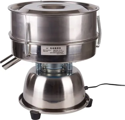 Image de Tamiseur vibrant électrique 220V, machine de tamisage automatique, tamiseur électrique pour poudre, destiné à l'industrie agroalimentaire, diamètre du tamis : 300 mm (machine seule, sans tamis)