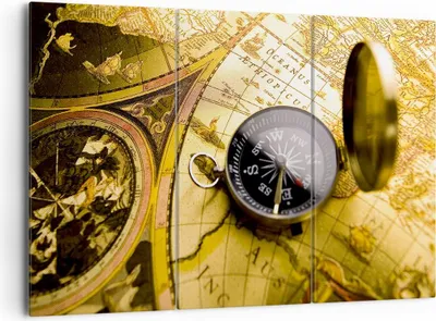 Produktbild von Bild auf Leinwand - Leinwandbild - Abstrakt kommunikation kompass erde - 165x110cm - Wand Bild - Wanddeko - Leinwanddruck - Bilder - Kunstdruck - Leinwand bilder - Wandkunst - CE165x110-2129