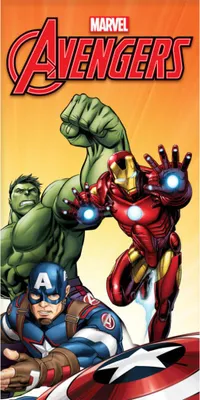Zdjęcie produktu dla Marvel Avengers Badetuch Ironman & Hulk 70 x 140 cm
