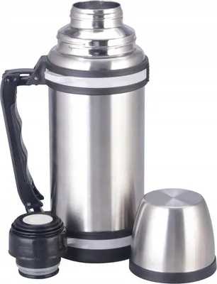 Obrázek produktu pro Nerezová vakuová termoska s uchem 1,0 l KAMILLE KM-2090