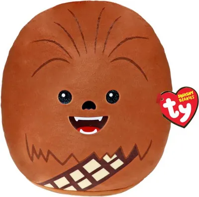Image de Ty Squishy Beanies Jouet Doux Oreiller Star Wars Chewbacca 20 Cm