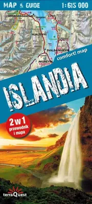 Produktbild von Island. Laminierte Straßen- und Touristenkarte + Mini-Reiseführer. Ausgabe 2023. TerraQuest
