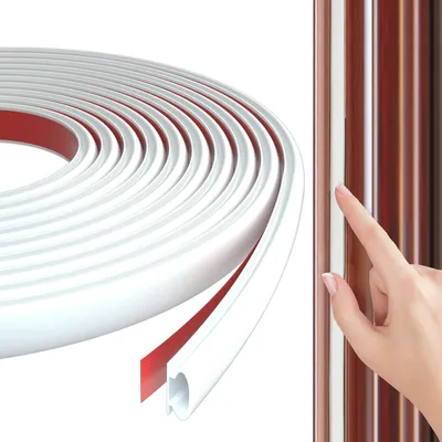 Produktbild von 8m Türdichtung Selbstklebend Gummi Dichtungsband,Weiß