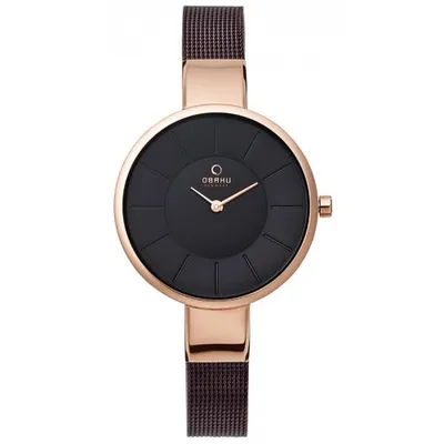 Produktbild von Obaku Uhr Damen Armbanduhr braun V149LXVNMN Mesharmband