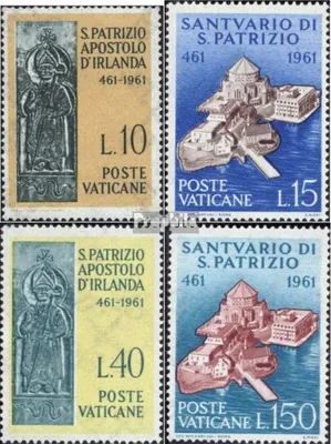 Produktbild von Briefmarken Vatikanstadt 1961 Mi 378-381 (kompl.Ausg.) postfrisch Hl. Patrick