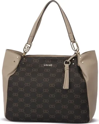 Produktbild von Liu Jo Damen Umhängetasche mit Reißverschluss, Beige/Braun, 35x29x14 cm