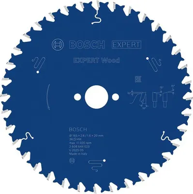 Produktbild von EXPERT Wood Kreissägeblatt, 165x2,6/1,6x20 mm, Z36