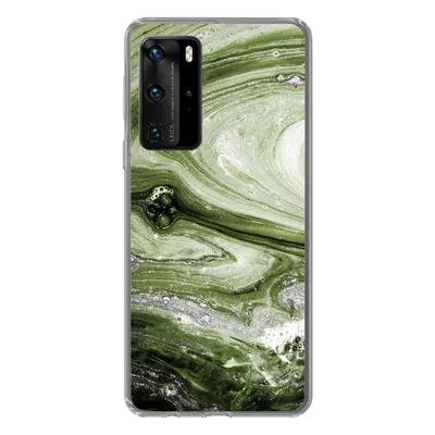 Produktbild von MuchoWow® Handyhülle Schutzhülle Hülle für Huawei P40 Pro Marmor - Naturstein - Kalkstein Silikon Softcase Handy Hülle - Schutz