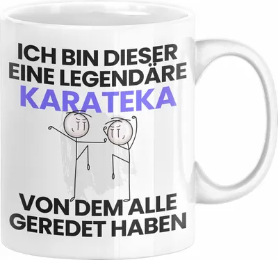 Produktbild von Karateka Geschenk Tasse Lustige Geschenkidee Geburtstag für Karateka Ich Bin Dieser Legendäre Karateka Von Dem Alle Geredet Haben Kaffee-Becher (Weiß)