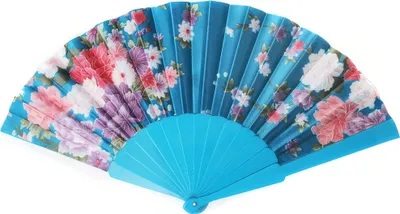 Produktbild von Fächer Handfächer Lichteffekte eleganten Farbton Motive (türkis)