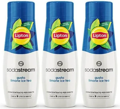 Immagine prodotto di SodaStream Lipton Ice Tea Limone - Concentrato di sciroppo 440 ml per 9 litri di bevanda