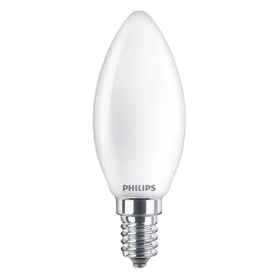 Produktbild von Philips LED Leuchtmittel Kerze 4,3W = 40W E14 matt 470lm 840 neutralweiß 4000K