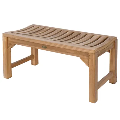 Produktbild von Teakholz Bank Ferrara 90cm Massivholz Wetterfest