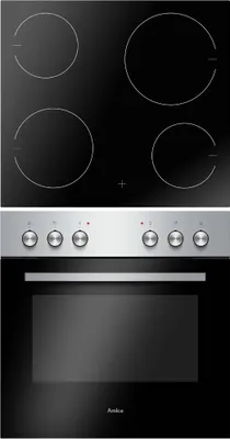 Produktbild von Amica EHC 20 EX, Keramik, 4 Zone(n), Glaskeramik, Schwarz, Berührung, 57,6 cm