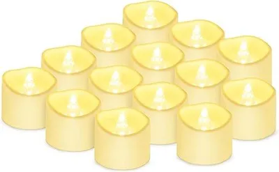 Productafbeelding van LED-kaarsen - Set van 24, flikkerende vlam LED-kaarsen, elektrische kaarsen voor Kerstmis, Pasen, bruiloften
