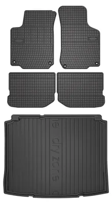 Obrázok produktu pre Gumové autokoberce SolidPRO + vaňa kufra DryZone pre: Volkswagen Golf IV 1997-2003 hatchback 5 ks