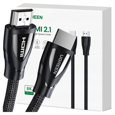 Produktbild von Ugreen 80404 HD140, 3 m, HDMI Typ A (Standard), HDMI Typ A (Standard), 3D, 48 Gbit/s, Schwarz